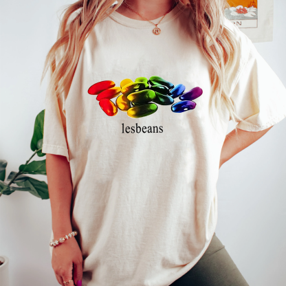 Colorful beans Lesbeans Lesbian Pride LGBT Unisex T-shirt/Crewneck/Hoodie