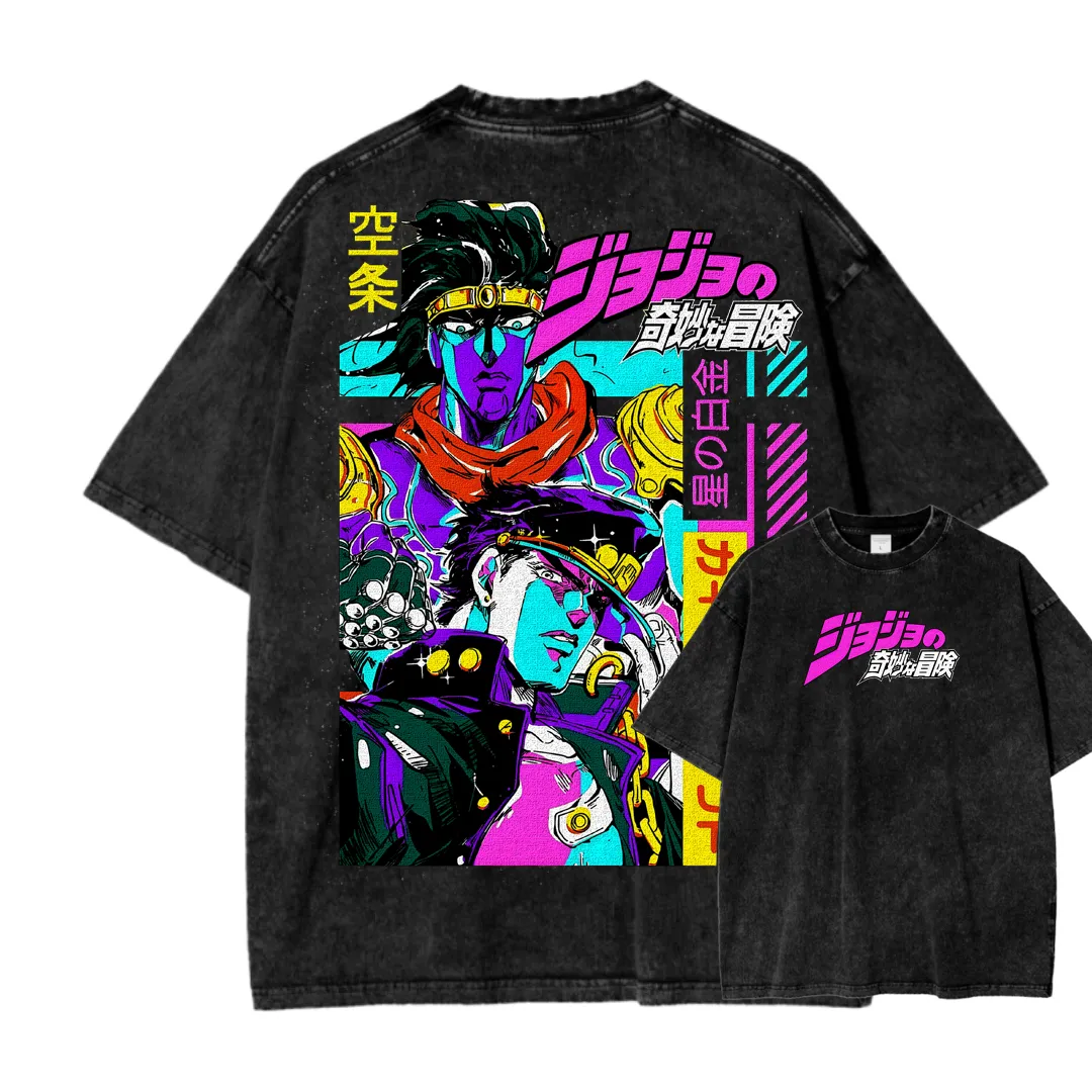 Jojo's Bizarre Adventure Unisex Fit Washed T-Shirt 2503003241