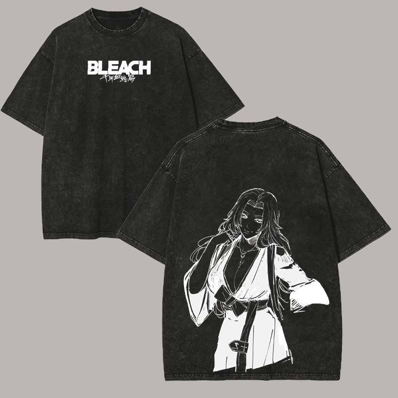 Bleach Rangiku Matsumoto Printed Unisex Washed T-Shirt
