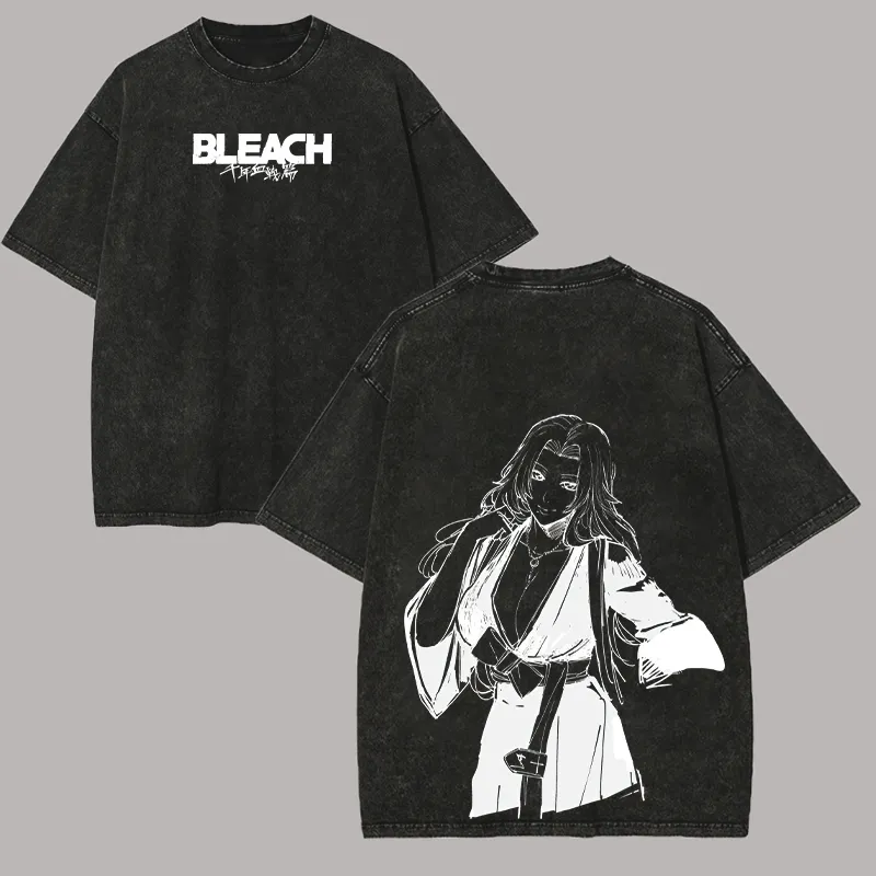 Bleach Rangiku Matsumoto Printed Unisex Washed T-Shirt