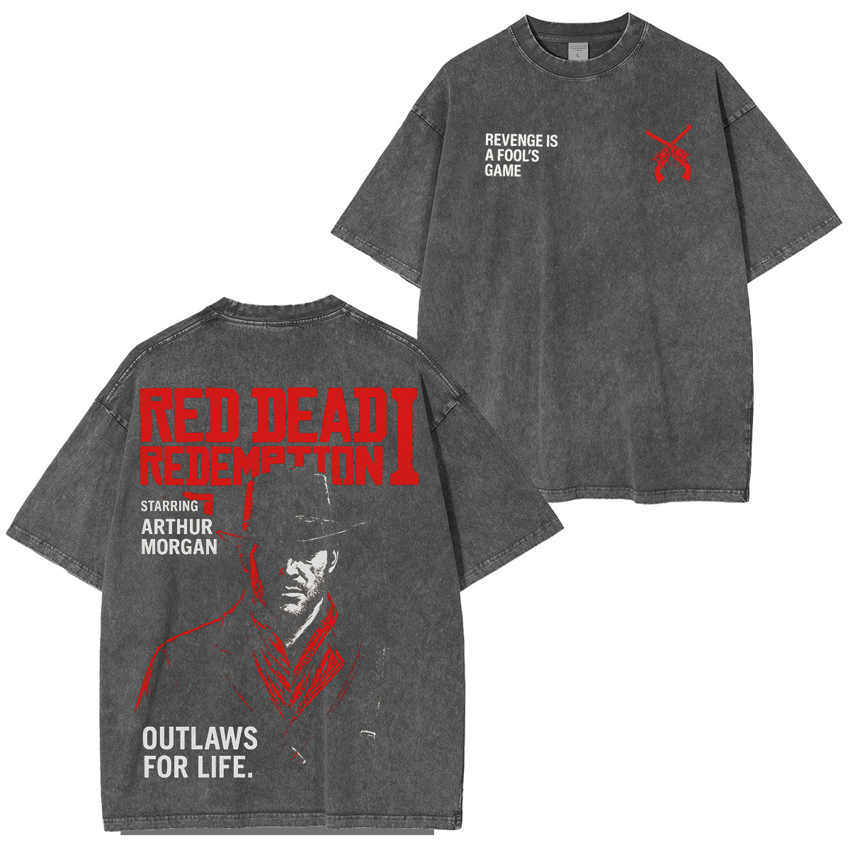 Red Dead Redemtion2 Character Print T-Shirt