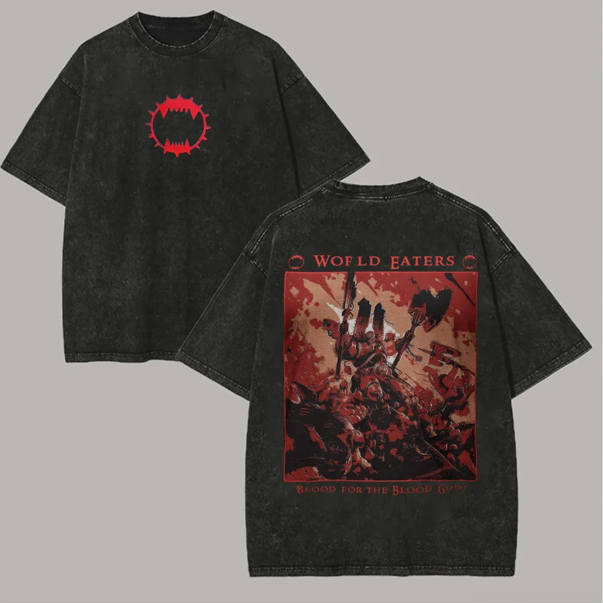 World Eaters Printed Unisex Washed T-Shirt