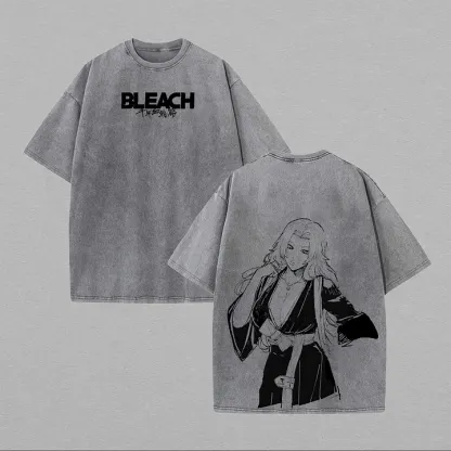 Bleach Rangiku Matsumoto Printed Unisex Washed T-Shirt