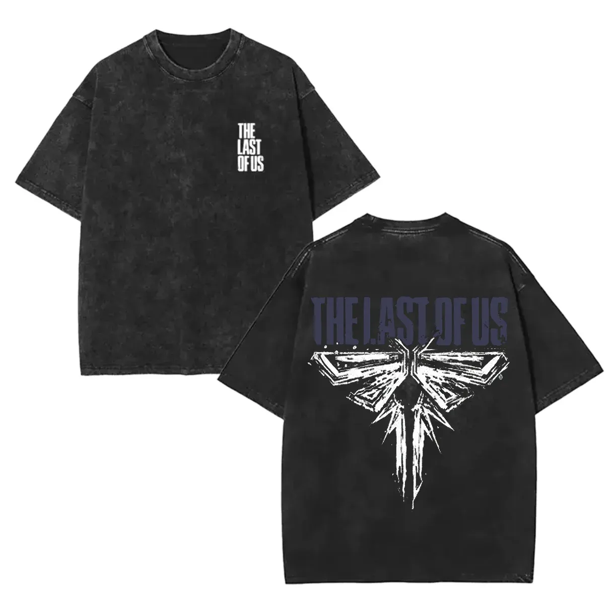 The Last Of Us Printed Unisex Washed T-Shirt