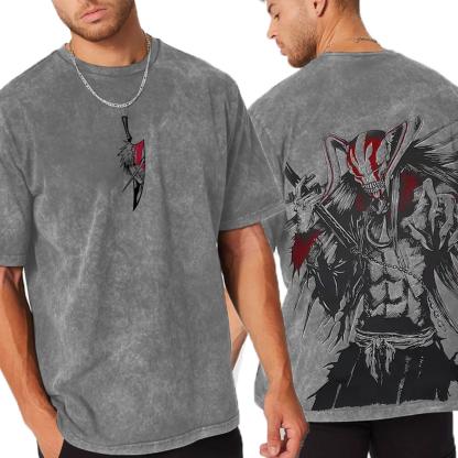 Bleach Ichigo Kurosaki Anime Washed T-shirt/Crewneck/Hoodie