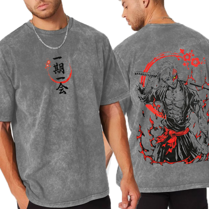 BLEACH Ichigo Kurosaki Bankai  Washed T-shirt/Crewneck/Hoodie