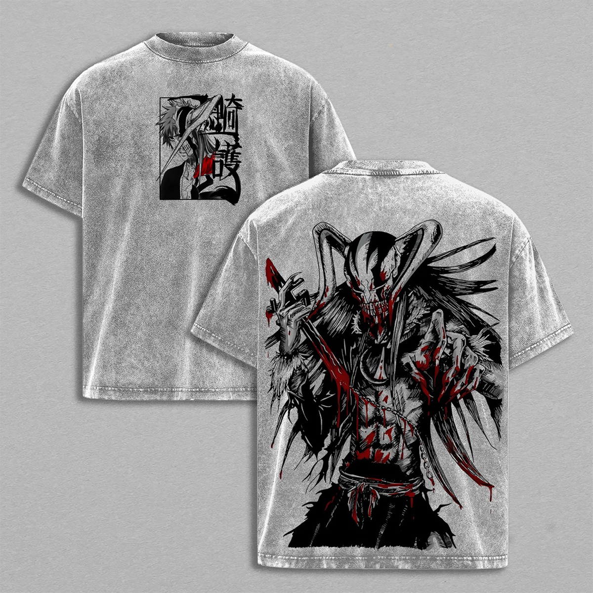 Bleach Ichigo Kurosaki Anime Washed T-shirt/Crewneck/Hoodie