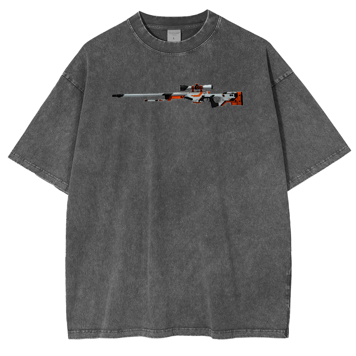 AWP Asiimov Sniper Rifle Vintage Unisex Washed T-Shirt
