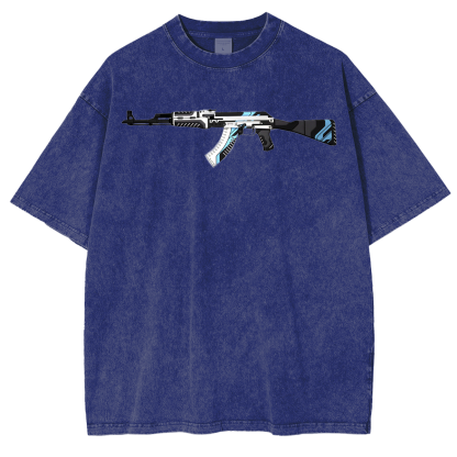 AK-47 Vulcan for GTA San Andreas Vintage Unisex Washed T-Shirt