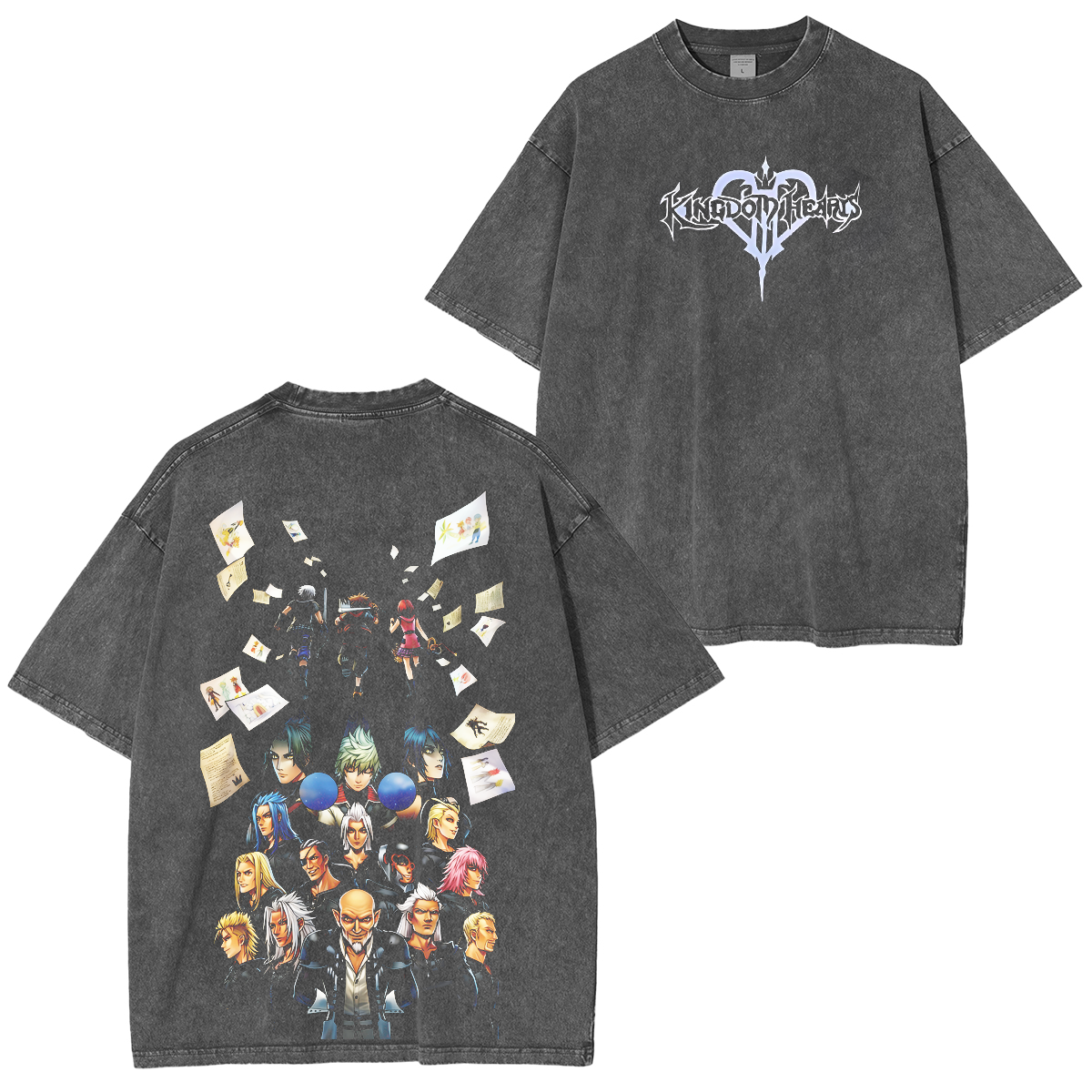 Kingdom Hearts Vintage Washed T-shirt/Crewneck/Hoodie