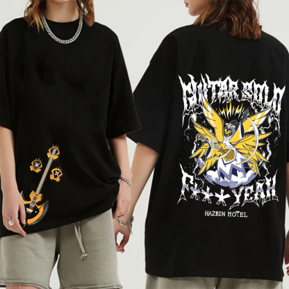 Hazbin Hotel Guitar Solo Adam Mineral Oversized Unisex T-shirt/Crewneck/Hoodie