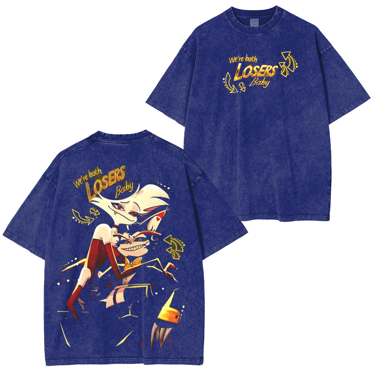 Angel Dust and Husk Hazbin Hotel Season 2 Oversized T-shirt/Crewneck/Hoodie