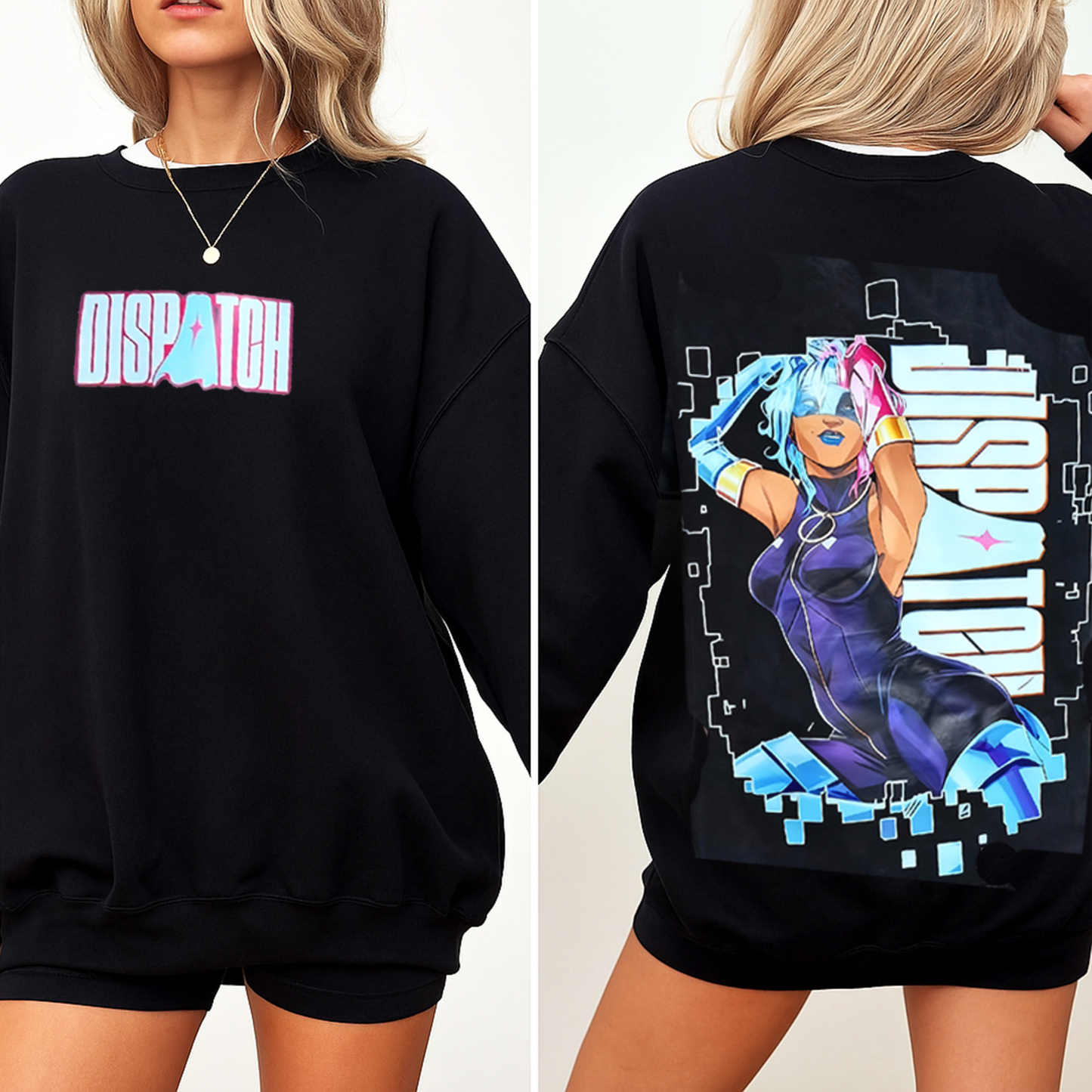 Dispatch Game Characters Graphic Oversized Washed T-shirt/Crewneck/Hoodie