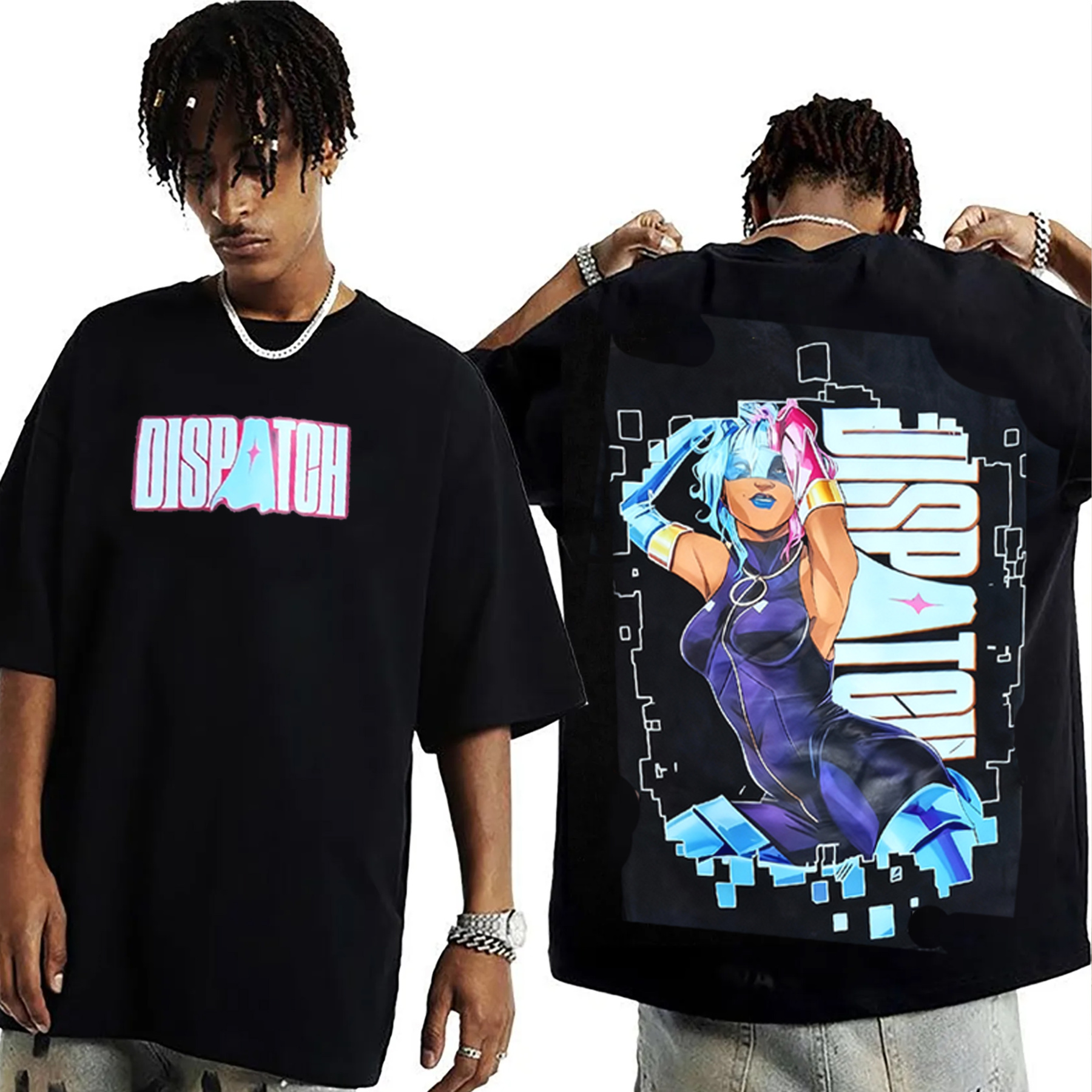Dispatch Game Characters Graphic Oversized Washed T-shirt/Crewneck/Hoodie
