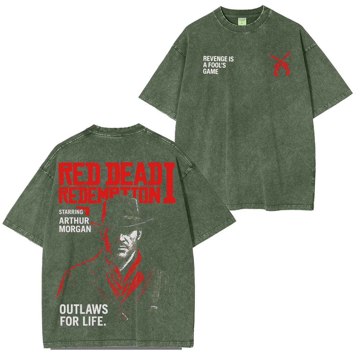 Red Dead Redemtion2 Character Print T-Shirt