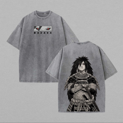 Uchiha Madara Printed Unisex Washed T-Shirt