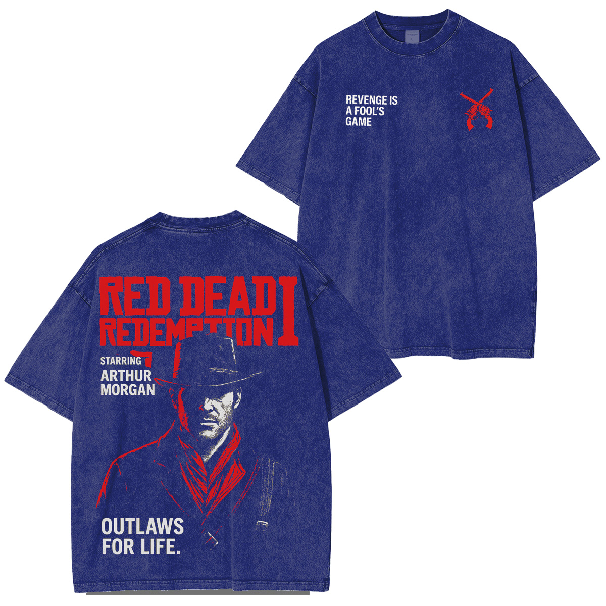 Red Dead Redemtion2 Character Print T-Shirt