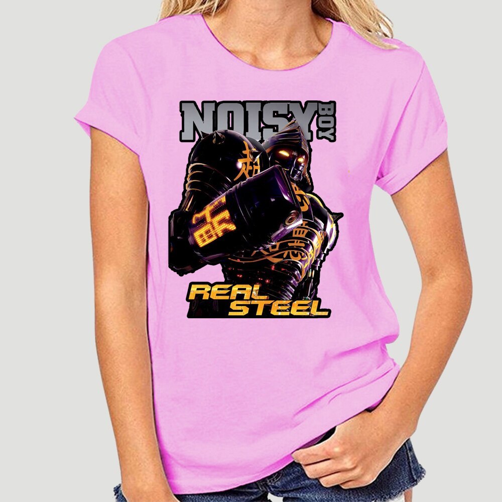 Noisy Boy in Real Steel Movie Black T-Shirt