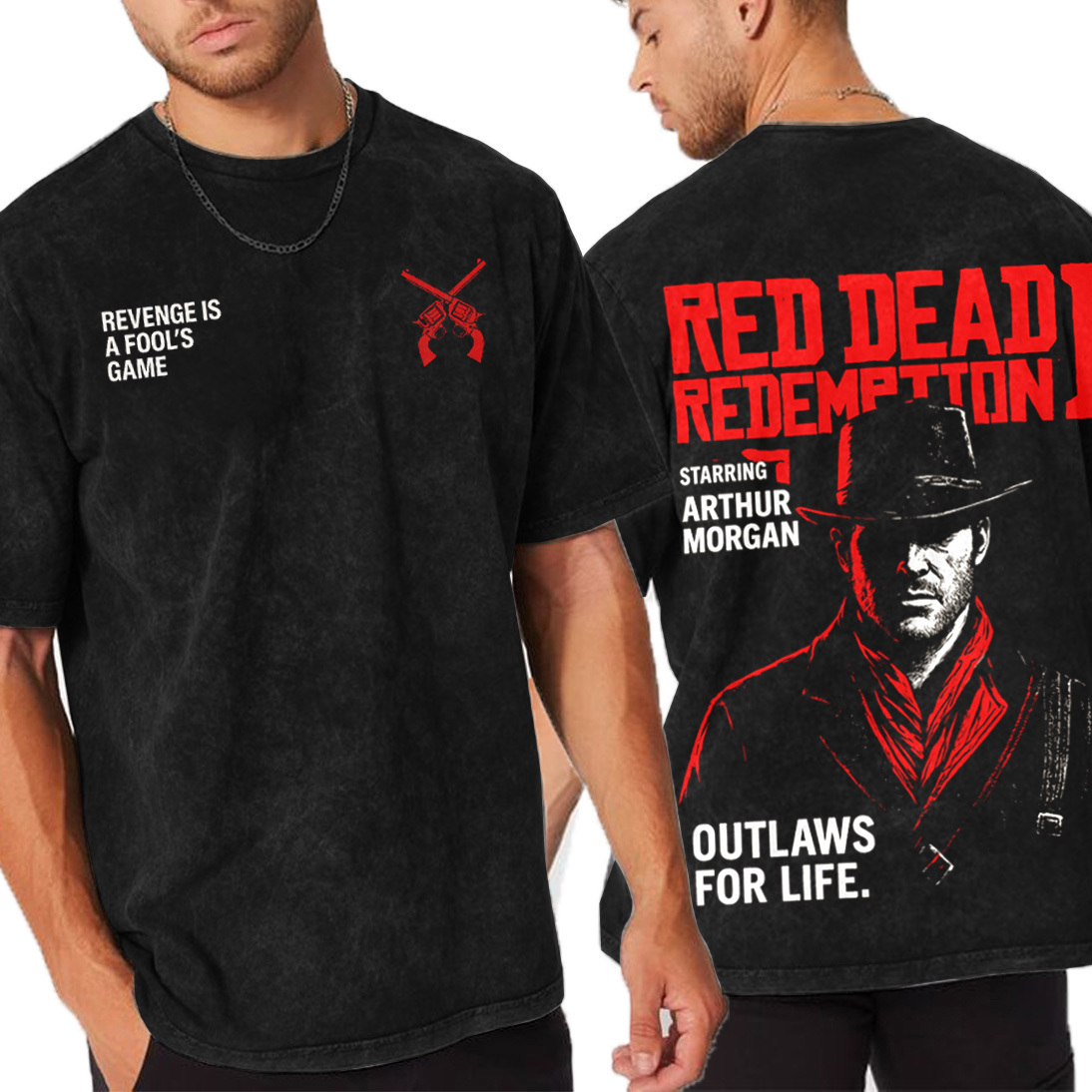 Red Dead Redemtion2 Character Print T-Shirt