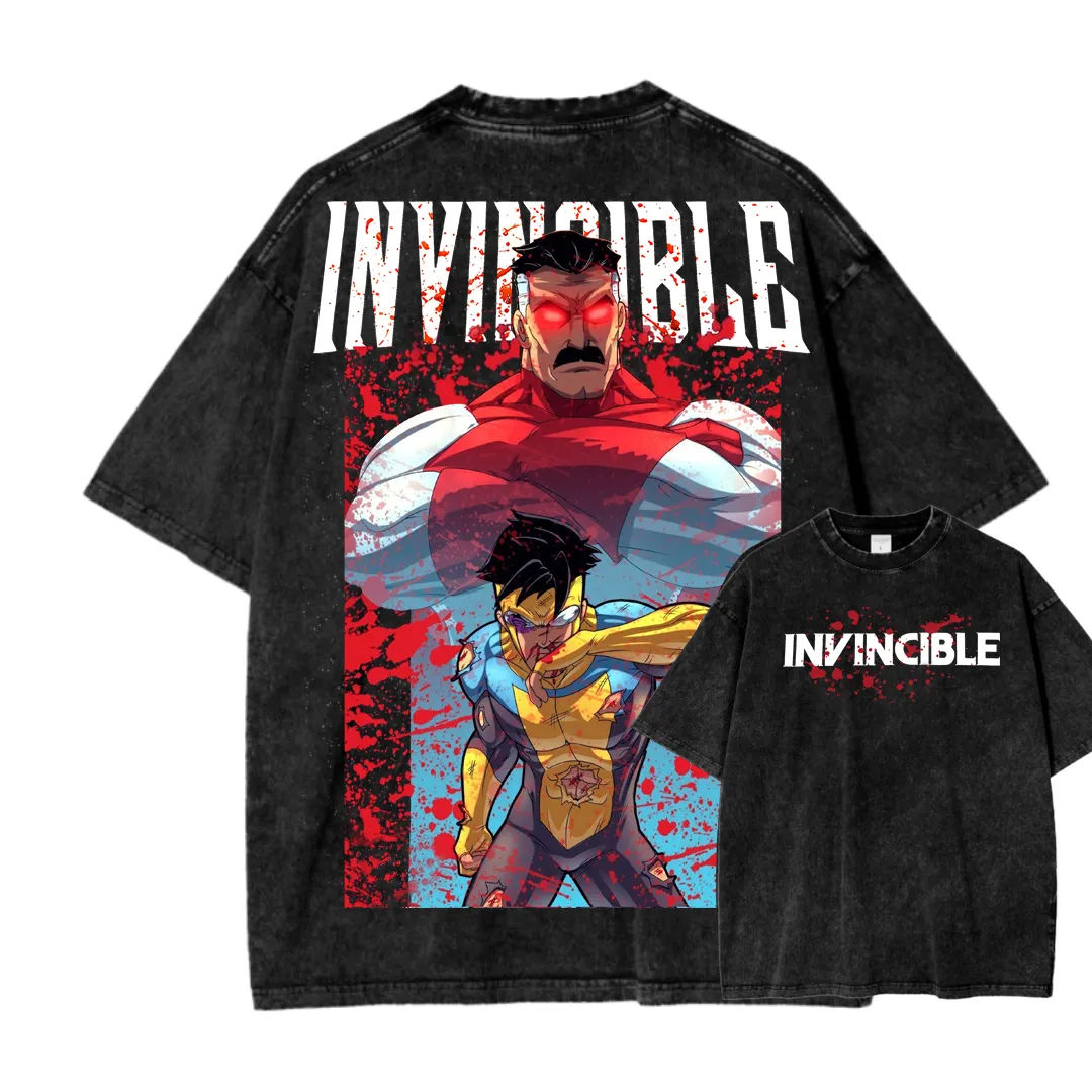 Invincible Unisex Fit Washed T-Shirt 2503012636