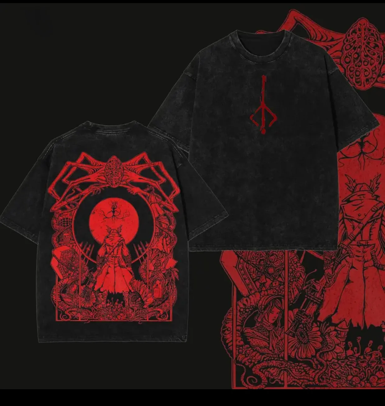 Bloodborne Printed Unisex Oversized T-shirts