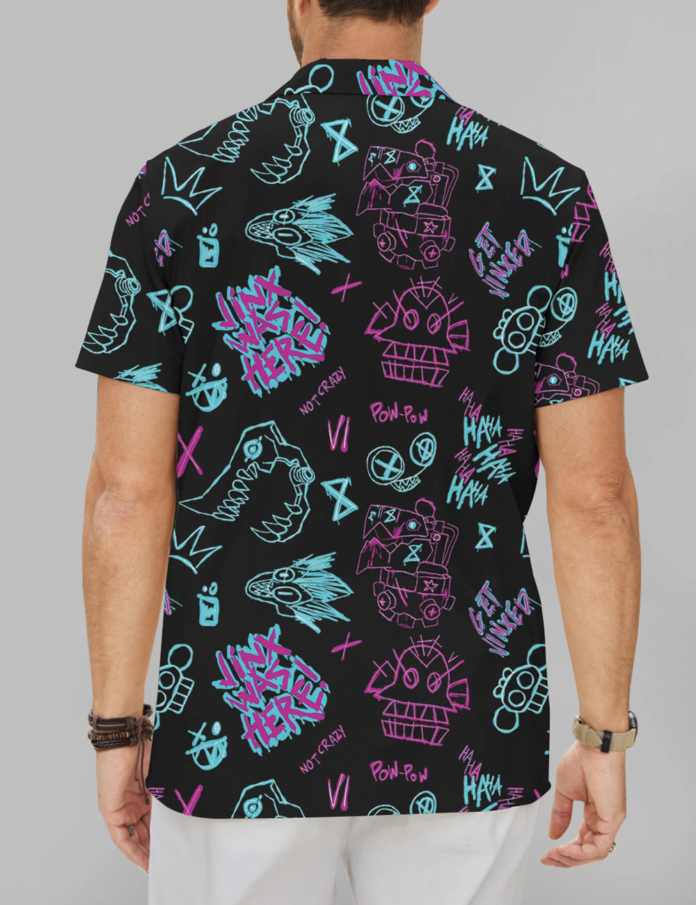Graffiti Anime Shirt For Men