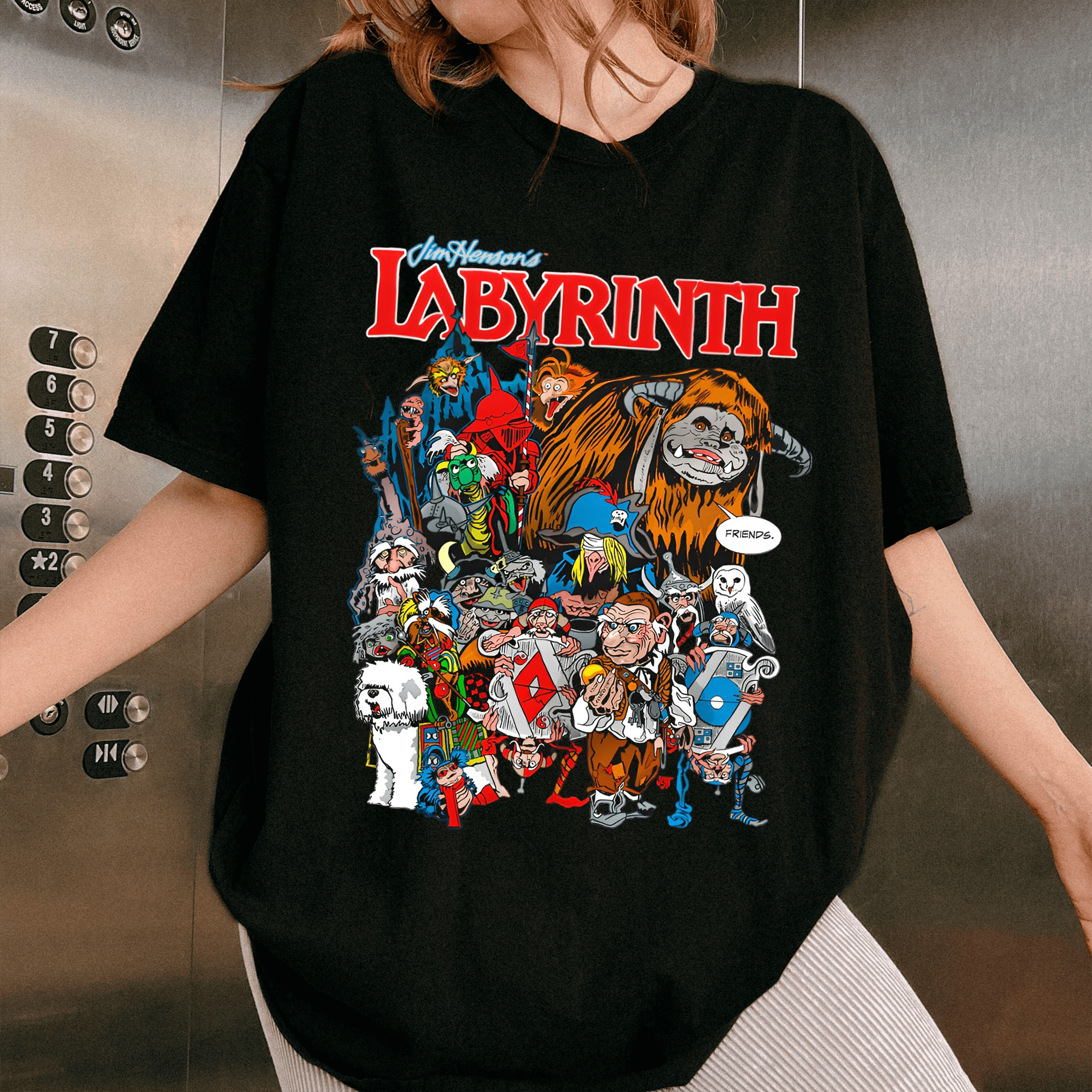 Labyrinth Goblin City Friends Jim Henson's Unisex T-shirt/Crewneck/Hoodie