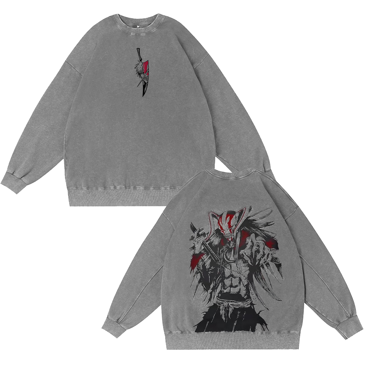Bleach Ichigo Kurosaki Anime Washed T-shirt/Crewneck/Hoodie