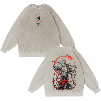 BLEACH Ichigo Kurosaki Bankai  Washed T-shirt/Crewneck/Hoodie