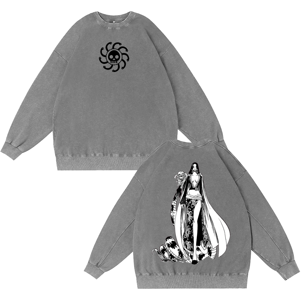 One Piece Boa Hancock Washed T-shirt/Crewneck/Hoodie