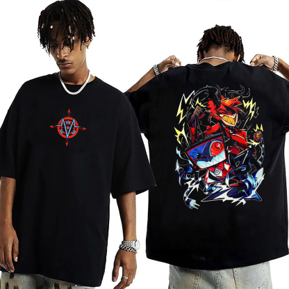 Radiostatic VOX x ALASTOR Hazbin Hotel Oversized T-shirt/Crewneck/Hoodie