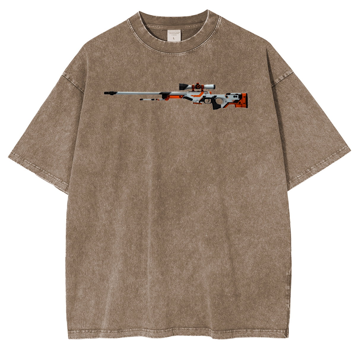 AWP Asiimov Sniper Rifle Vintage Unisex Washed T-Shirt