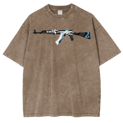 AK-47 Vulcan for GTA San Andreas Vintage Unisex Washed T-Shirt
