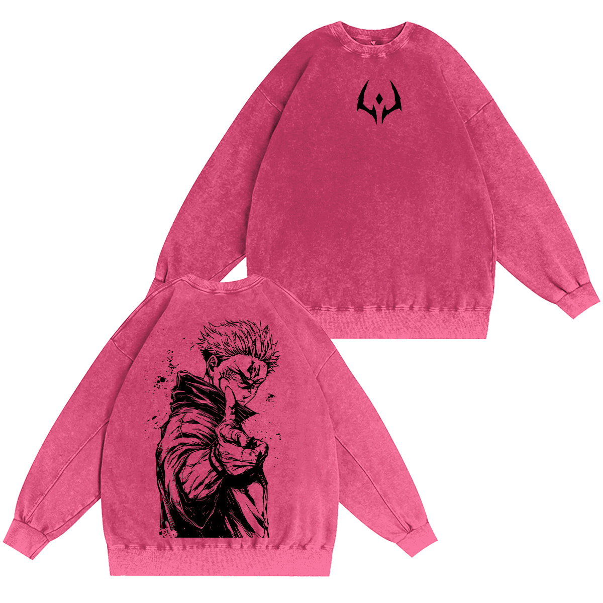 Jujutsu Kaisen Sukuna Washed T-shirt/Crewneck/Hoodie