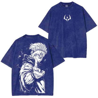 Jujutsu Kaisen Sukuna Washed T-shirt/Crewneck/Hoodie