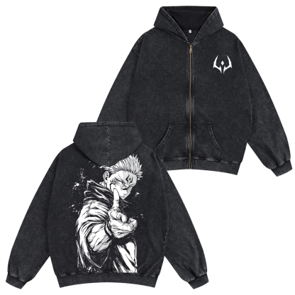 Jujutsu Kaisen Sukuna Washed T-shirt/Crewneck/Hoodie