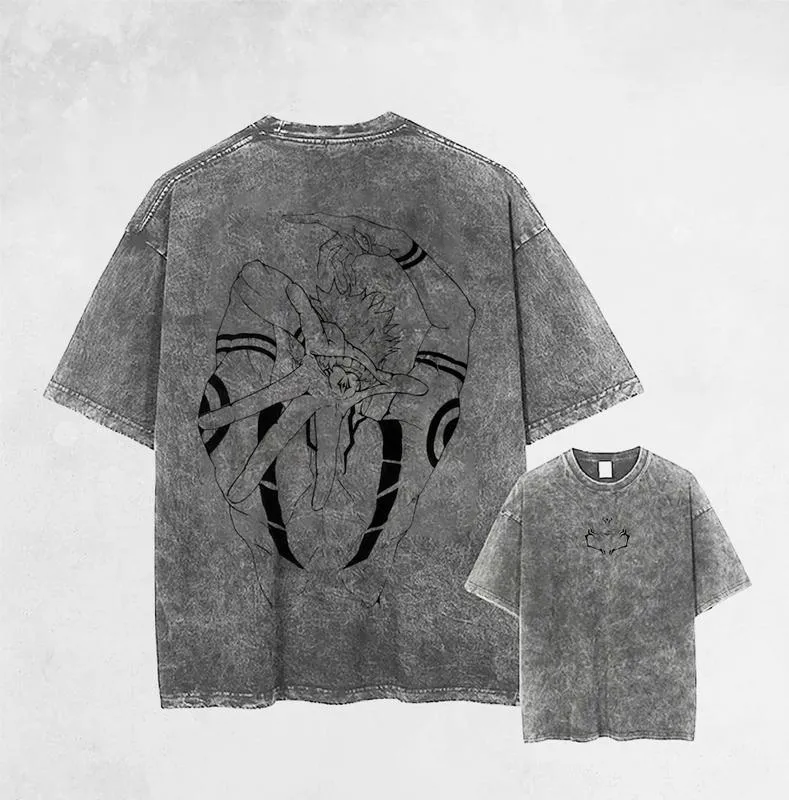 Sukuna - Embroidery Oversized Heavy Shirt