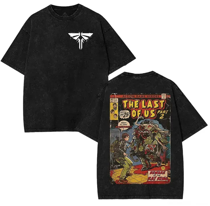 The Last Of Us Part 2 Printed Unisex Washed T-Shirt