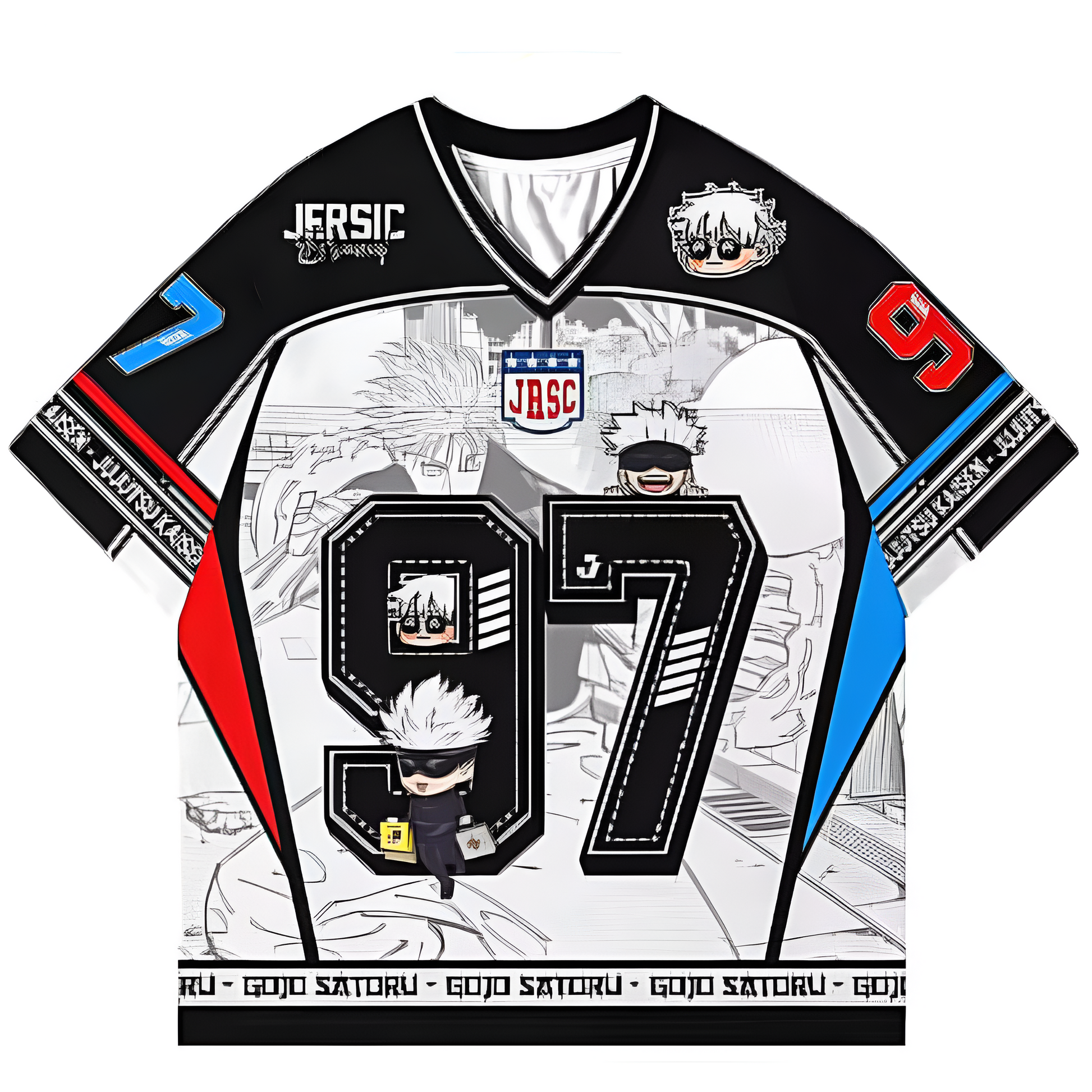 Gojo Satoru Anime Jersey Inspired Vintage T-Shirt