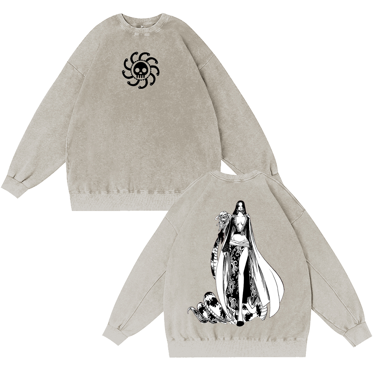 One Piece Boa Hancock Washed T-shirt/Crewneck/Hoodie