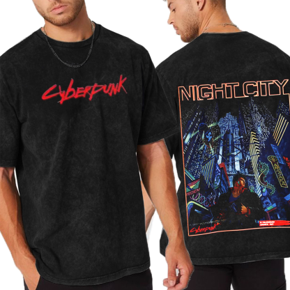 Cyberpunk 2077 Unisex  Washed T-Shirt
