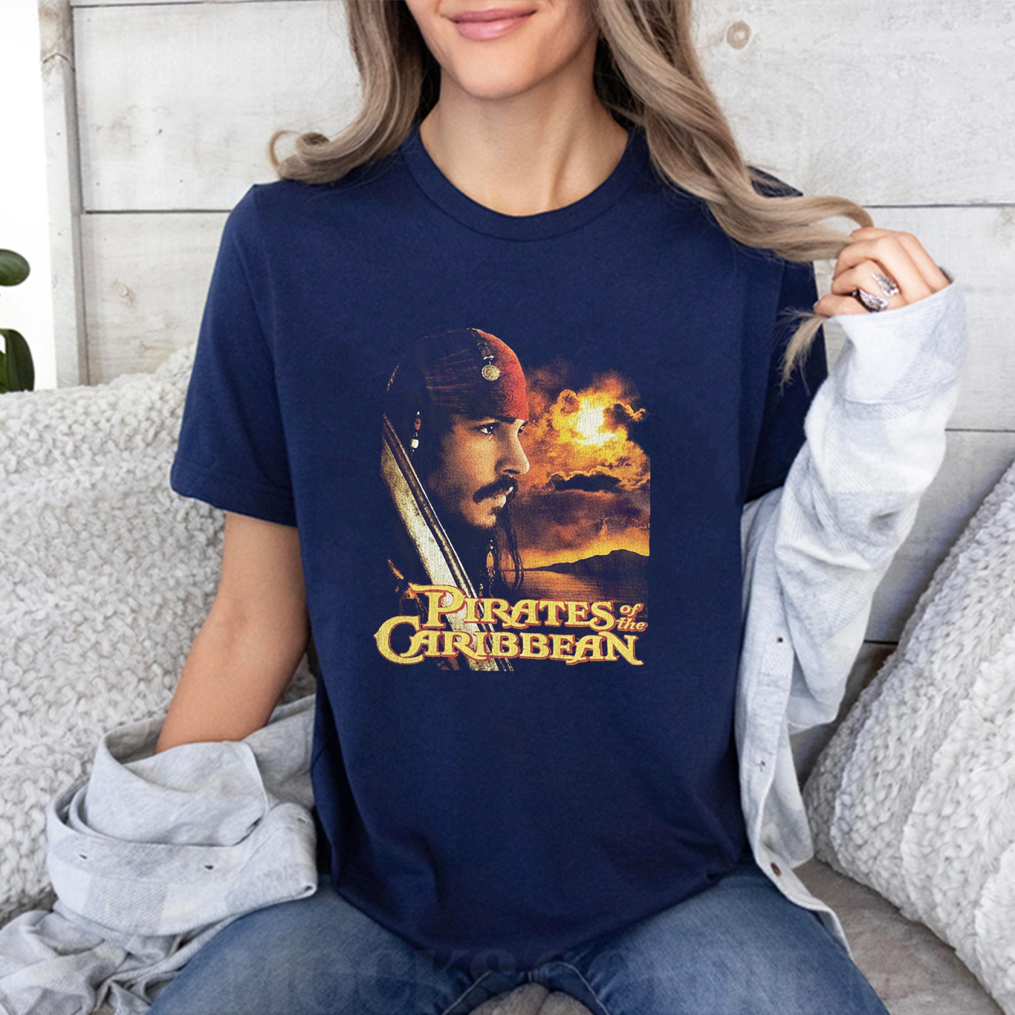 Disney Store Vintage Pirates of the Caribbean Movie T Shirt
