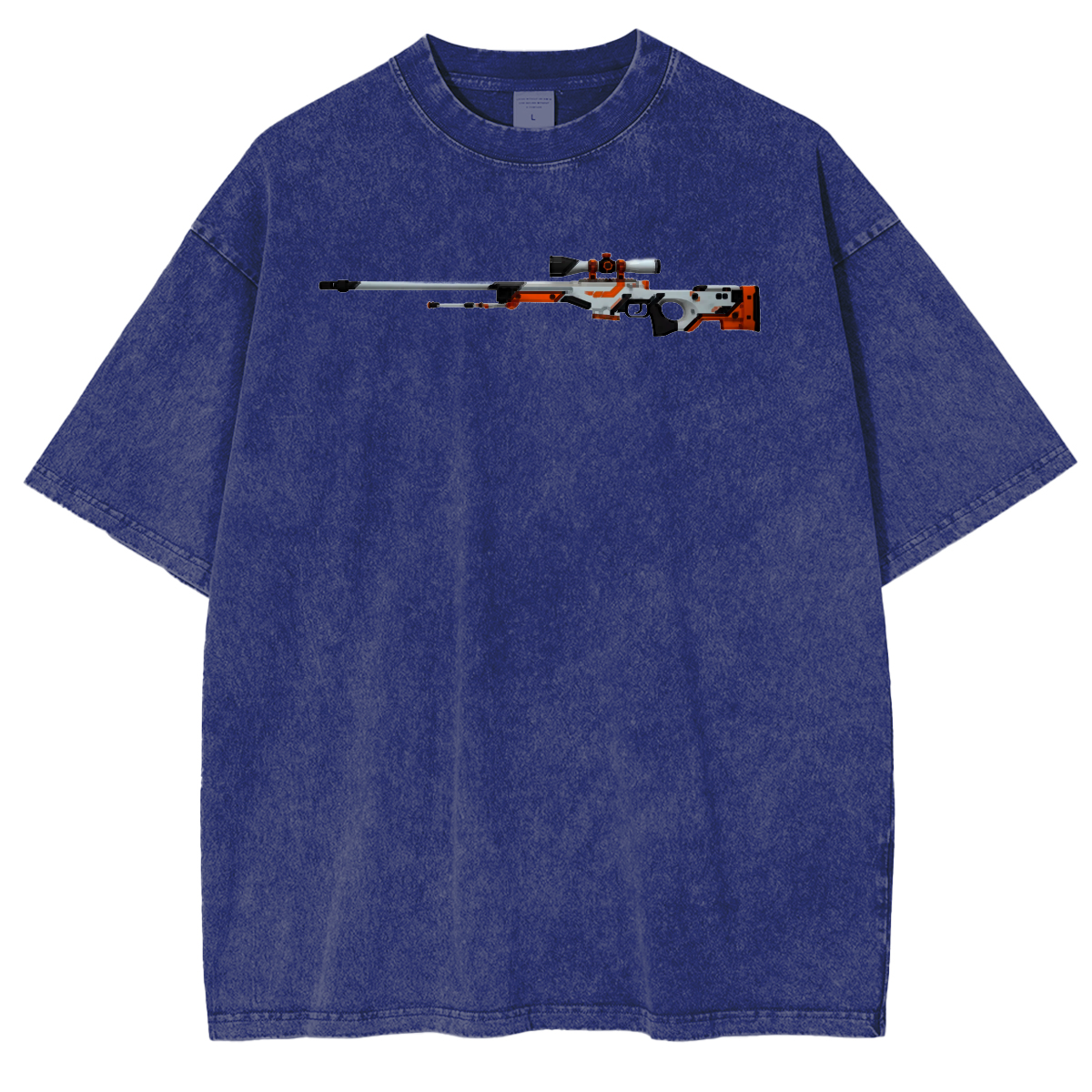 AWP Asiimov Sniper Rifle Vintage Unisex Washed T-Shirt