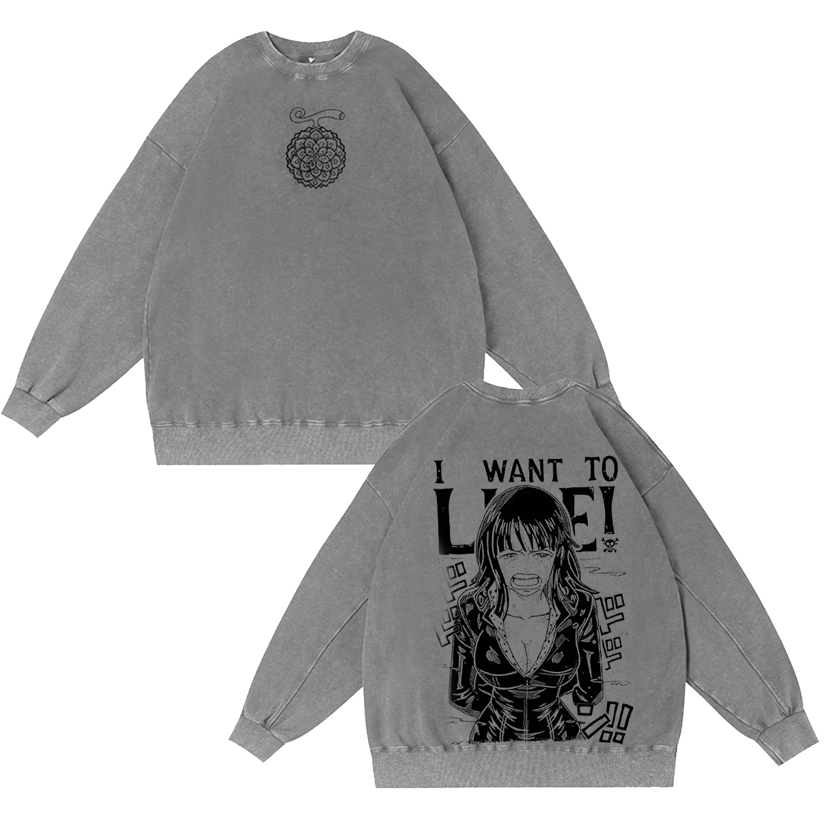 One Piece Nico Robin Manga Strip Anime Pirate Mens T-shirt/Crewneck/Hoodie