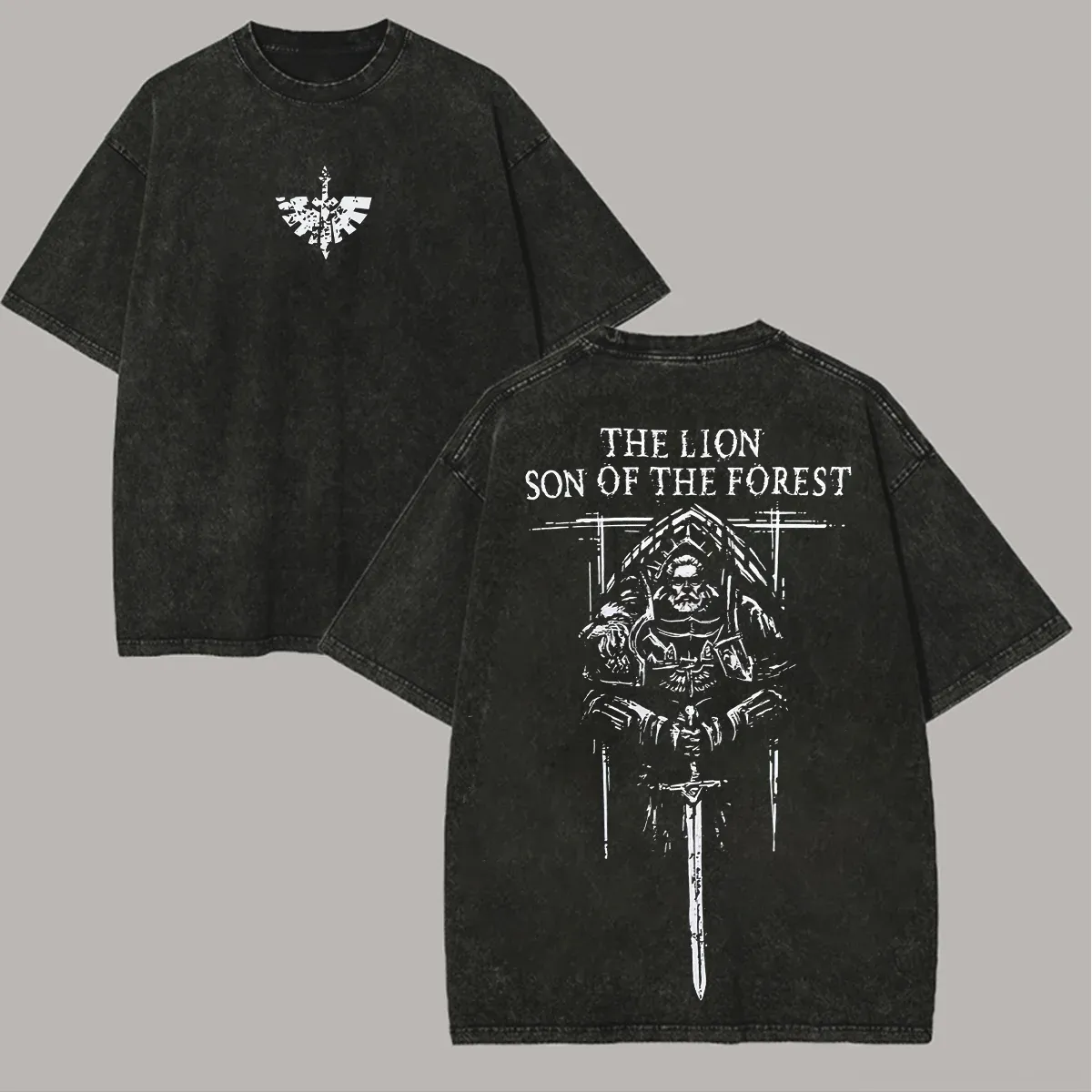 The Lion: Son of the Forest Printed Unisex Washed T-Shirt