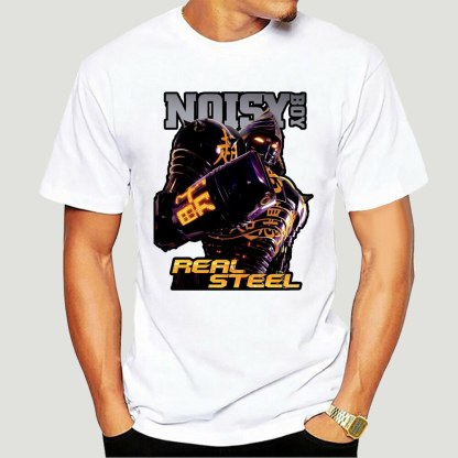 Noisy Boy in Real Steel Movie Black T-Shirt