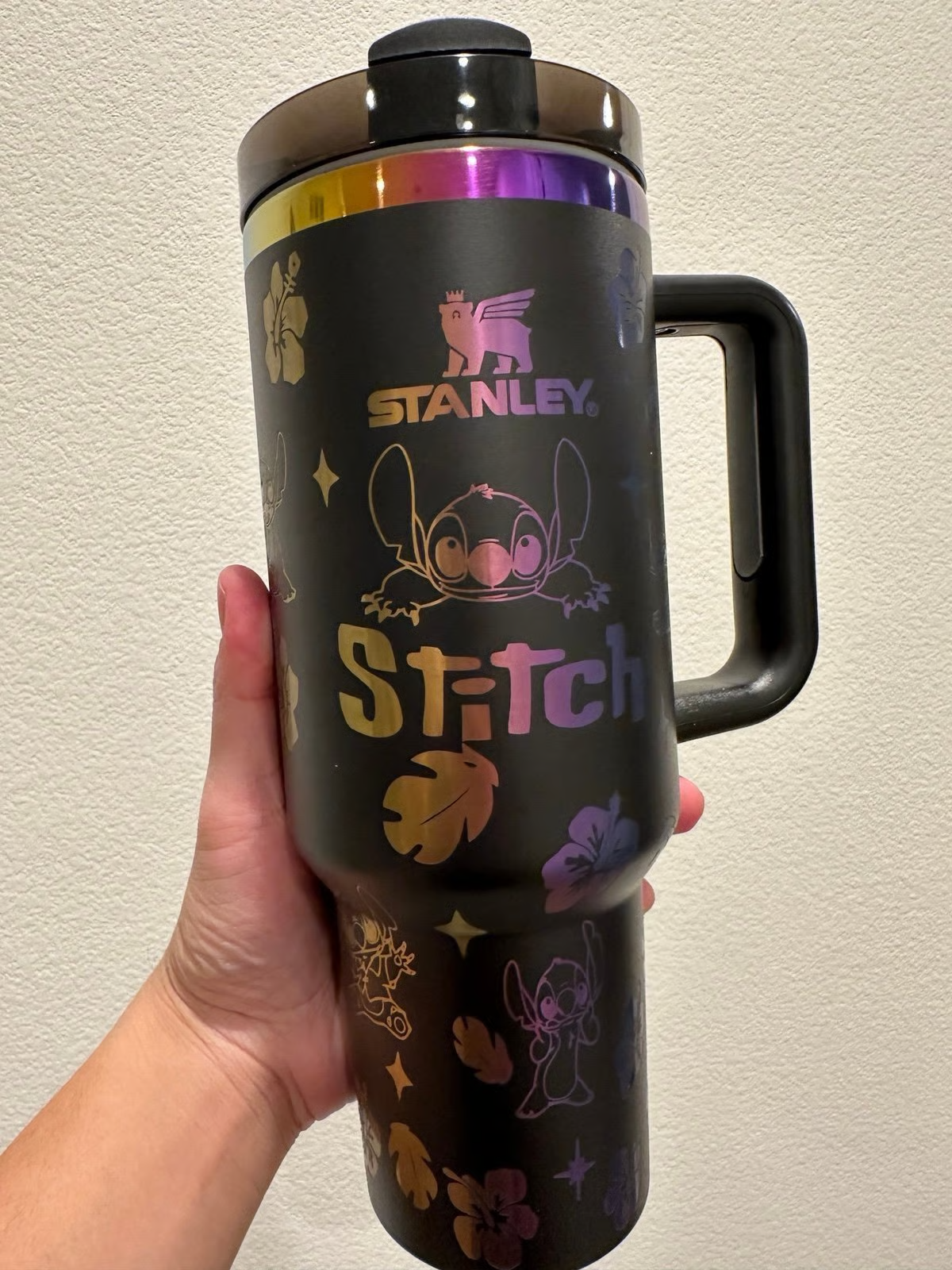 Lilo and stitch laser engraved Stanley Tumbler cup