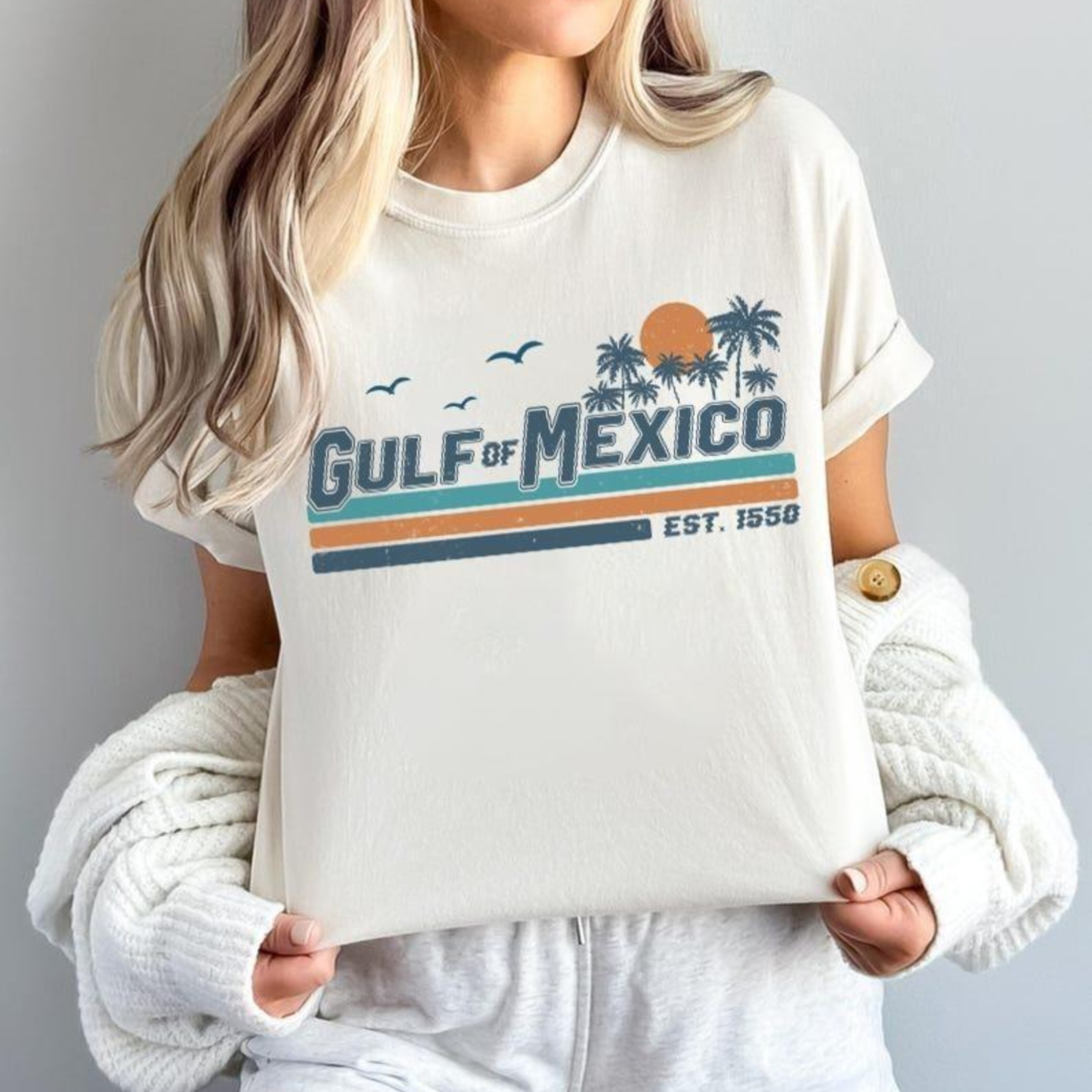 Gulf of Mexico Texas Alabama Mississippi Florida Beach Unisex T-shirt/Crewneck/Hoodie
