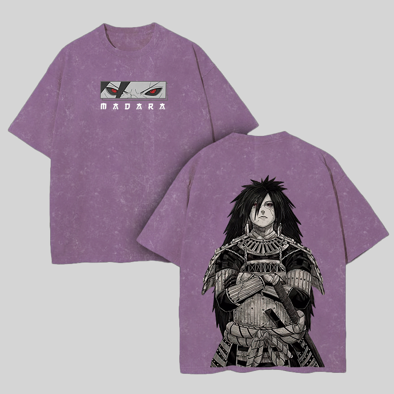 Uchiha Madara Printed Unisex Washed T-Shirt