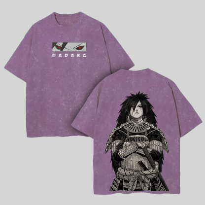 Uchiha Madara Printed Unisex Washed T-Shirt